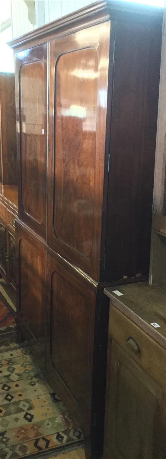 Regency mahogany linen press